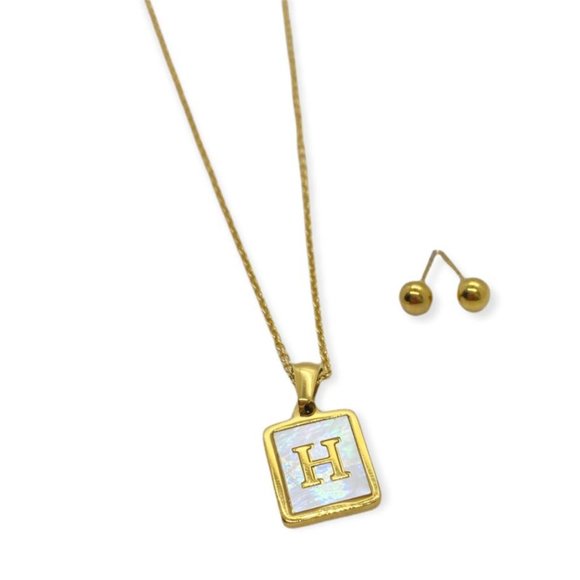 Jewelry - Set Stainless Steel Guaranteed Letter H